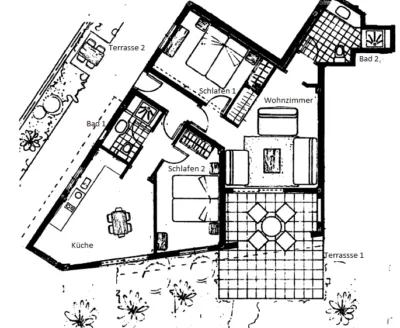 Grundriss Wohnung 6